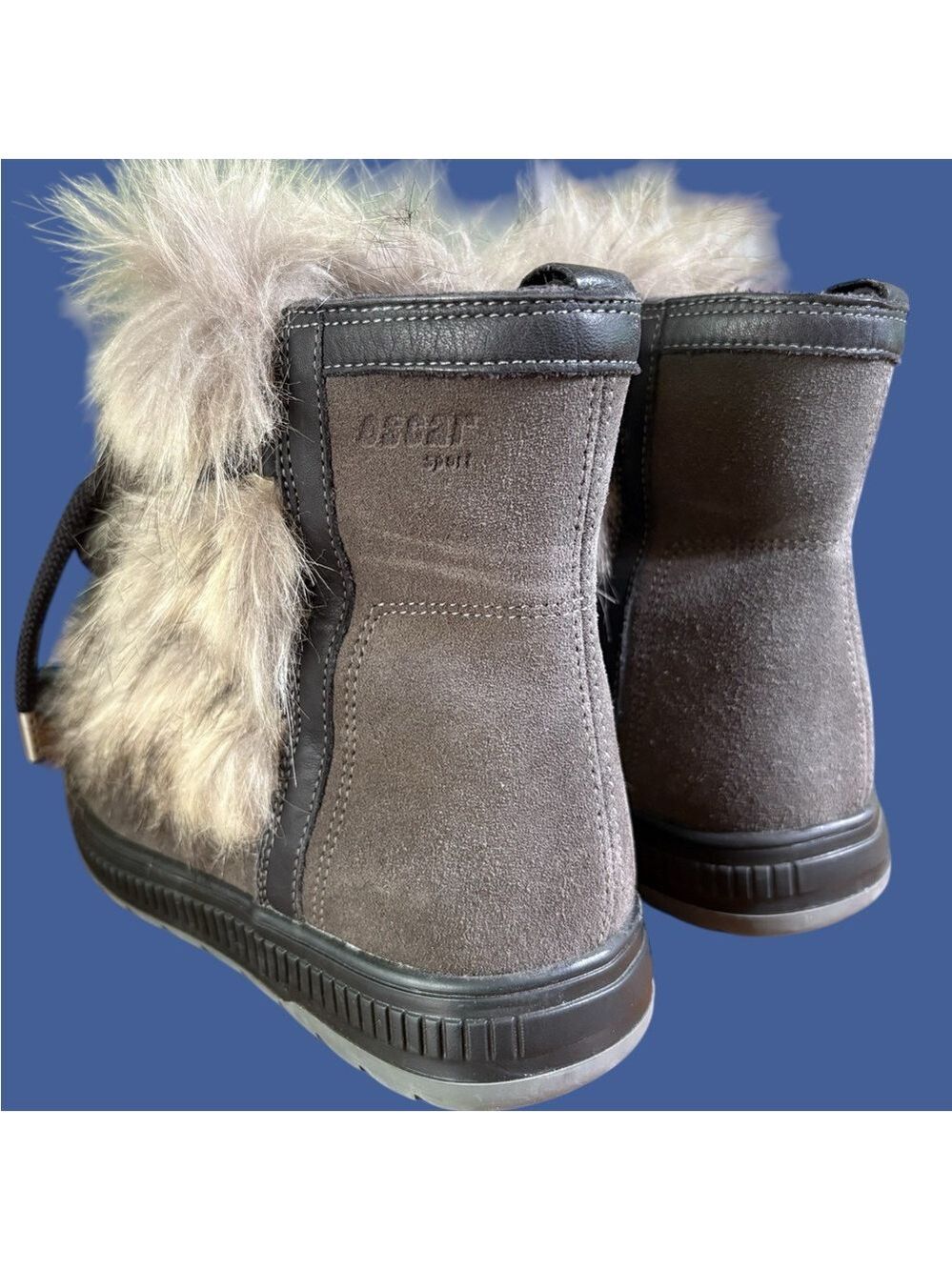 Oscar Sport-Après-Ski Winter Boots. Suede/Fur Boho Sz 8. Made in Italy. EUC!!! - Picture 12 of 16
